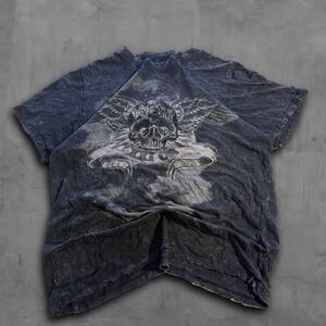 Y2K Oversized Boxy Black Urban Spirit 2000s Grunge Tee